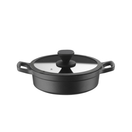 Кастрюля низкая с крышкой Pinti1929 PRO – Low Aluminum Saucepan | Антипригарное покрытие, Италия