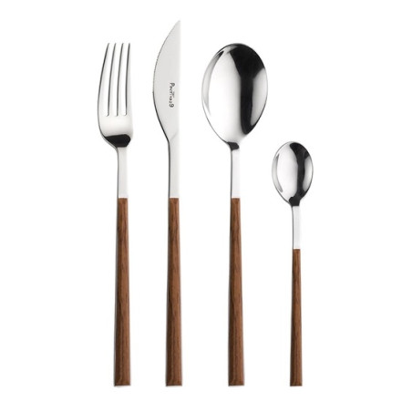 Pintinox Sushi Queen – Stainless Steel Cutlery Set with Mahogany Handle